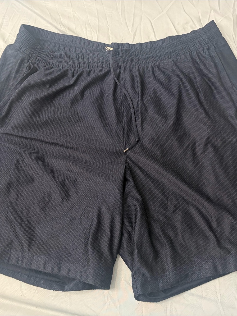 Nike Men's Dark Navy Mesh Swim Trunks with Drawstring